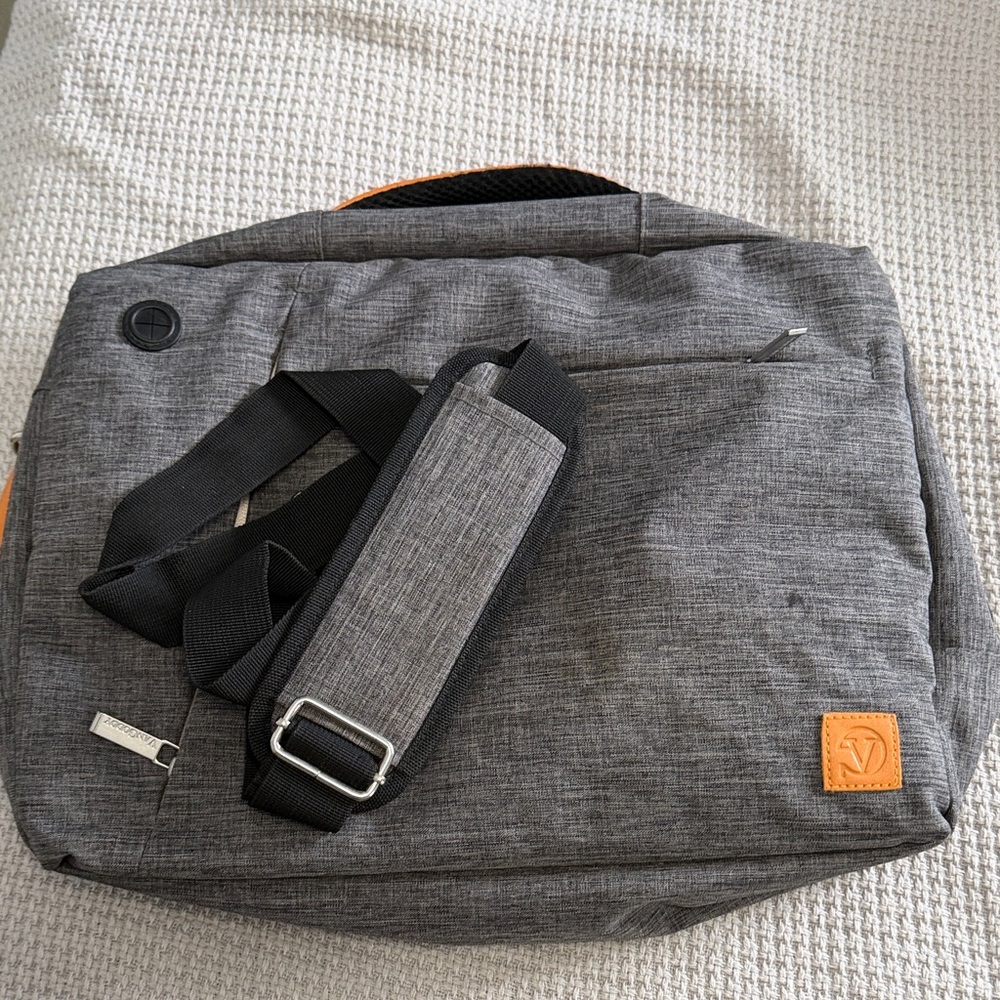 Gray Messenger Bag